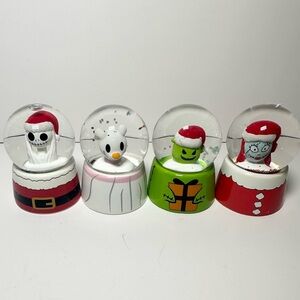 Nightmare Before Christmas Mini Snow Globes Set of 4